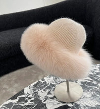 Load image into Gallery viewer, Real Fox Fur Wool Hats