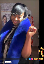 Load image into Gallery viewer, The Blue Fox Wrap w/Tails
