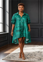 Load image into Gallery viewer, The Fashion Newspaper Print Dress
