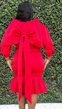 Load image into Gallery viewer, The Lacey Back Bow Dress

