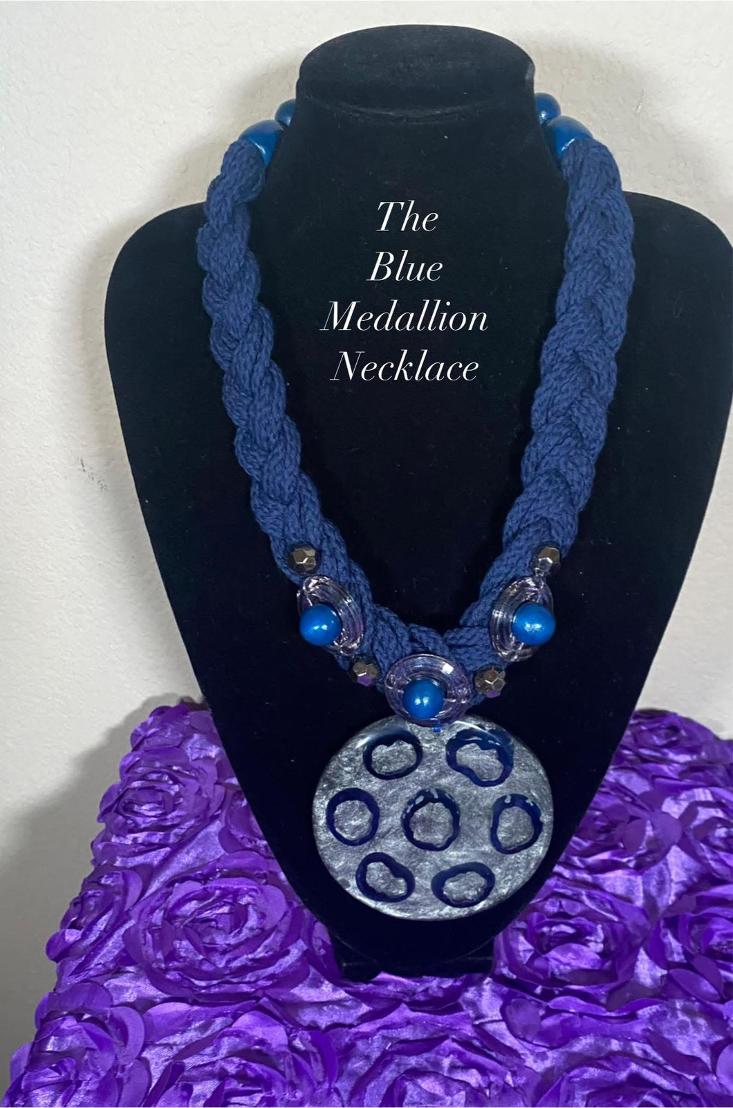 The Blue Medallion Necklace