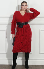 Load image into Gallery viewer, Crimson Knit Dress
