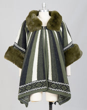 Load image into Gallery viewer, Classy Capes w/Faux Fur
