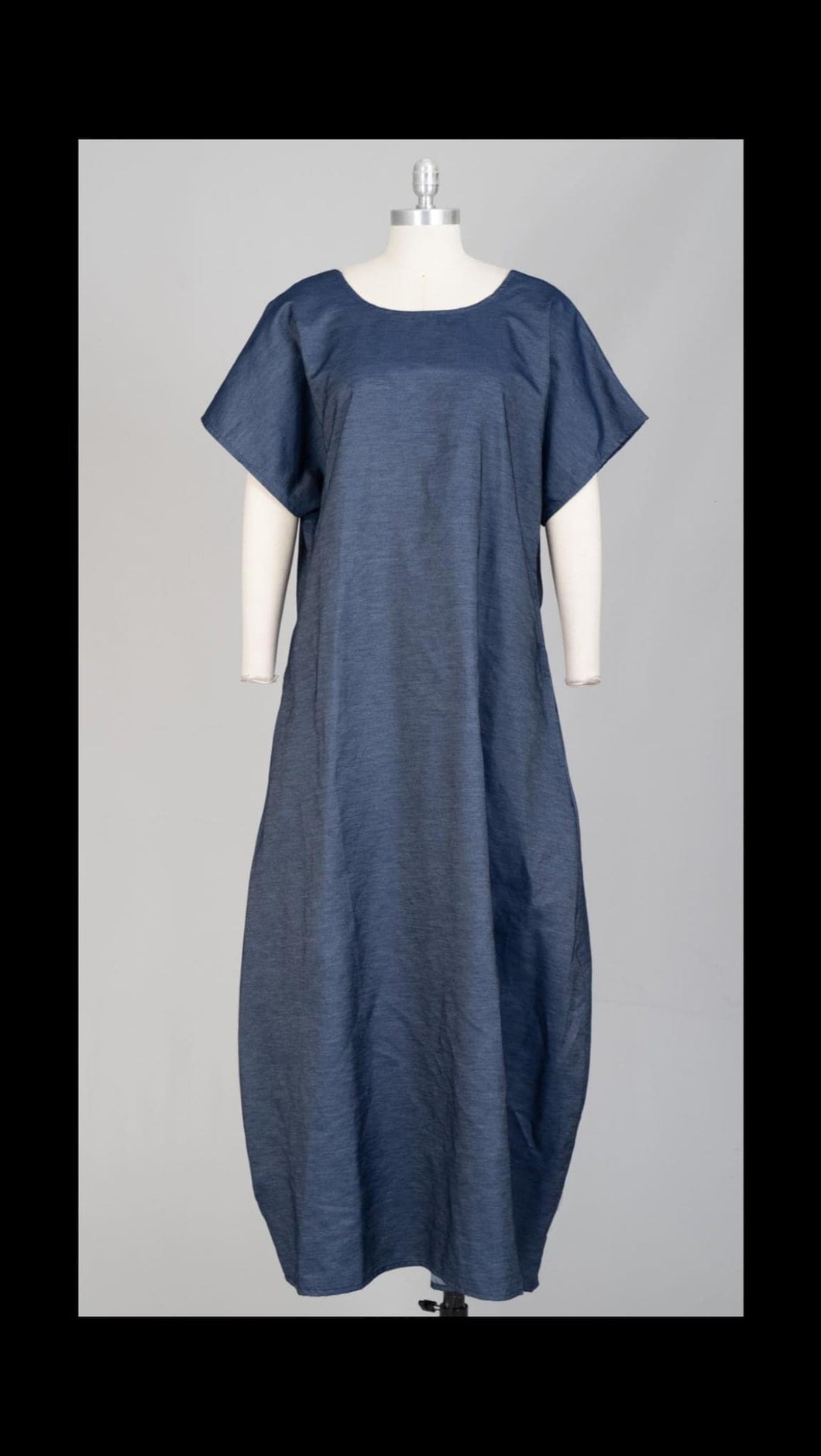 The Viola V Denim Dress