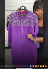 Load image into Gallery viewer, Purple Knit Dress
