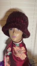 Load and play video in Gallery viewer, Burgundy Mink Bucket Hat
