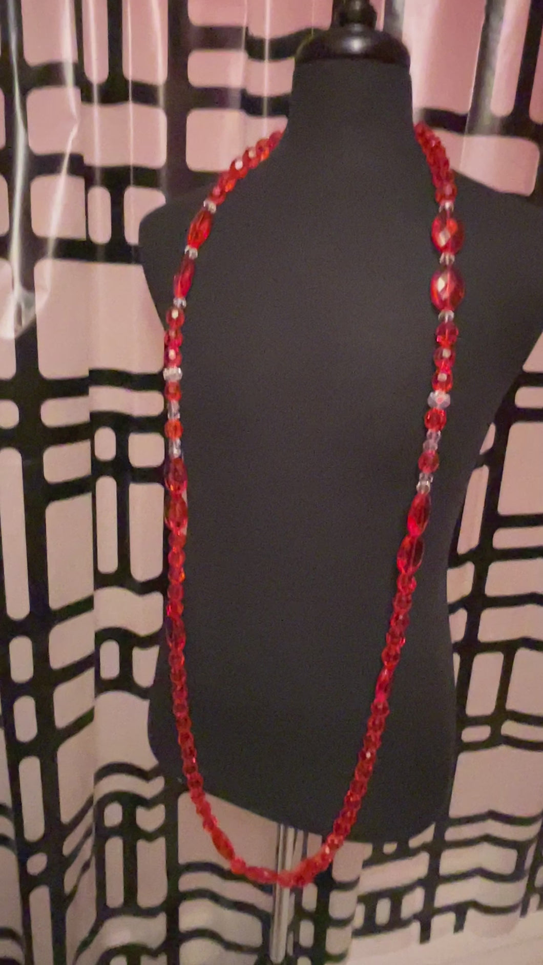 Red Hot Long Custom Necklace