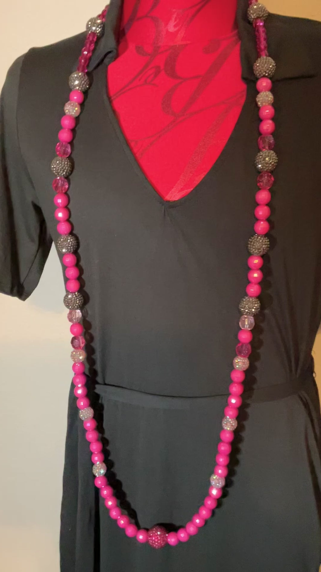 Pretty Pink Long Custom Necklace