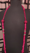 Load and play video in Gallery viewer, Fucshia Fancy Necklace
