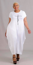 Load image into Gallery viewer, White Faith Maxi Short Sleeve
