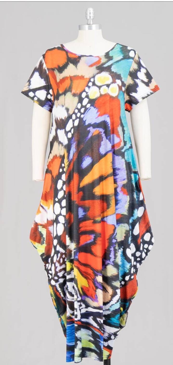 Butterfly Maxi Dress