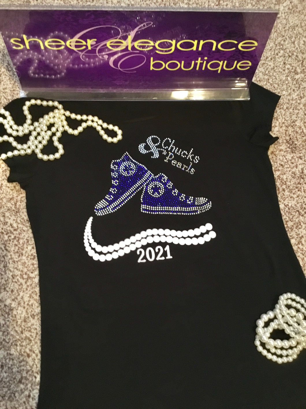 Chucks & Pearls VP T-shirts