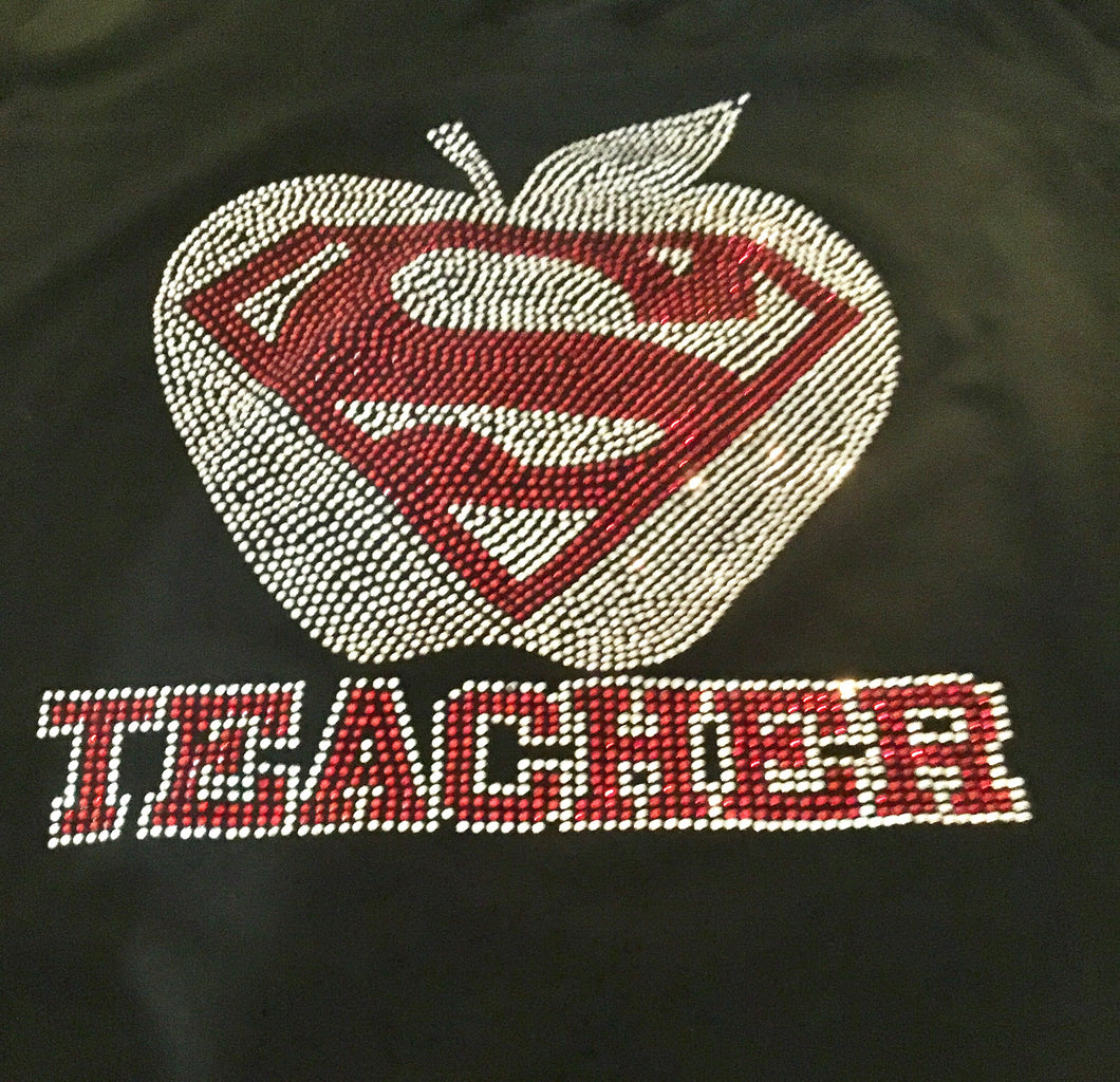 Teacher Blingy Tshirt