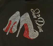 Load image into Gallery viewer, The Blingy Shoe Diva T-shirt
