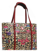 Load image into Gallery viewer, Leopard Lips Trender Shopper Bag
