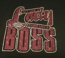 Load image into Gallery viewer, Act Like a Lady  Think Like a Boss-Fitted T-shirt
