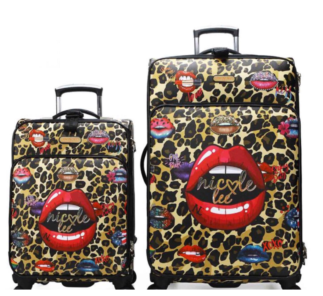 Lips & Leopard Luggage