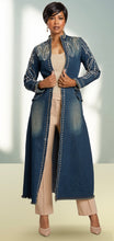 Load image into Gallery viewer, Denim Pearl Dress/Duster
